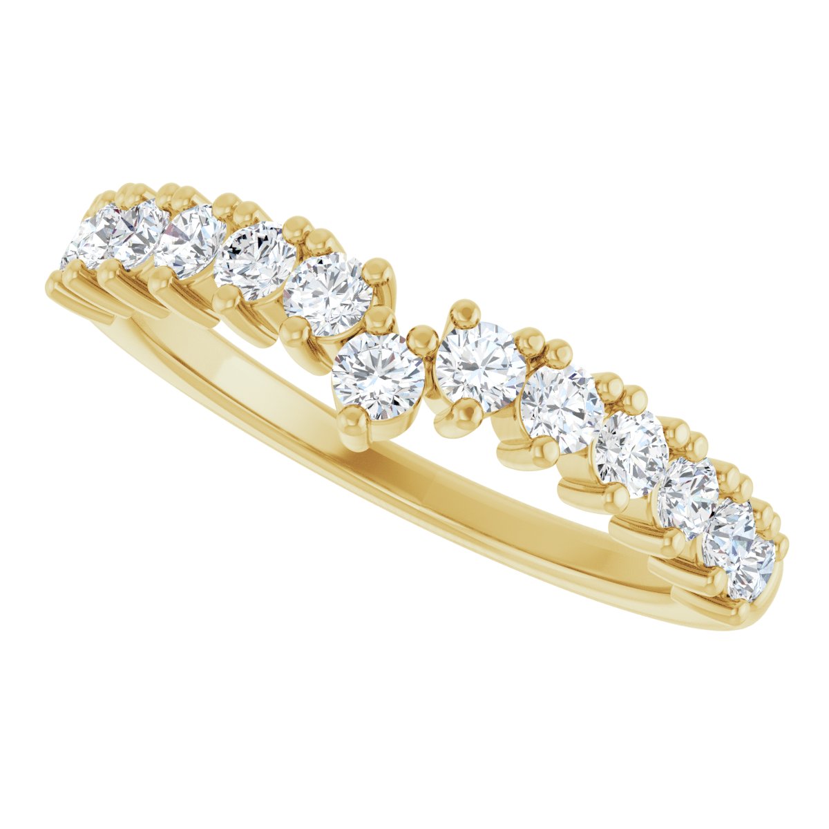 Accented Double-Row Engagement Ring or Band