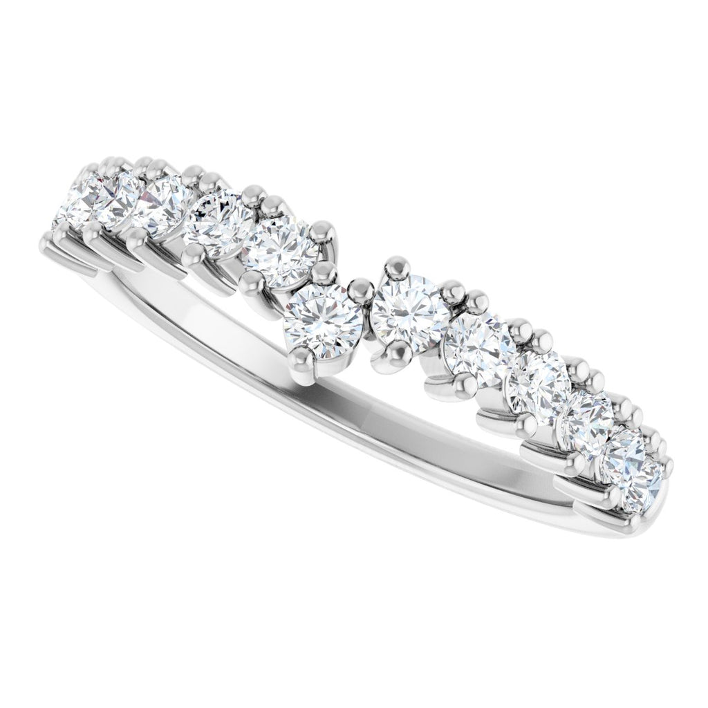 Accented Double-Row Engagement Ring or Band