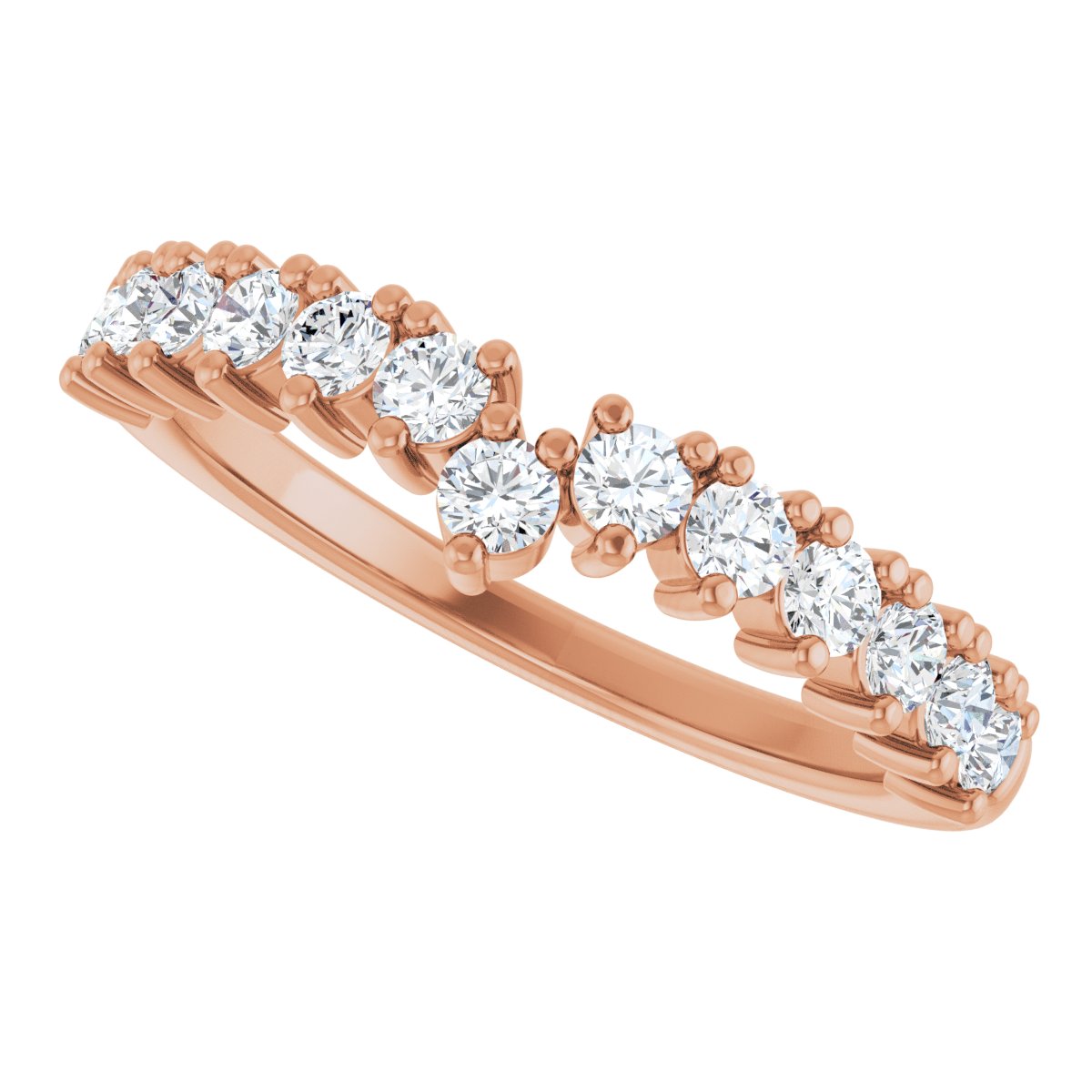 Accented Double-Row Engagement Ring or Band