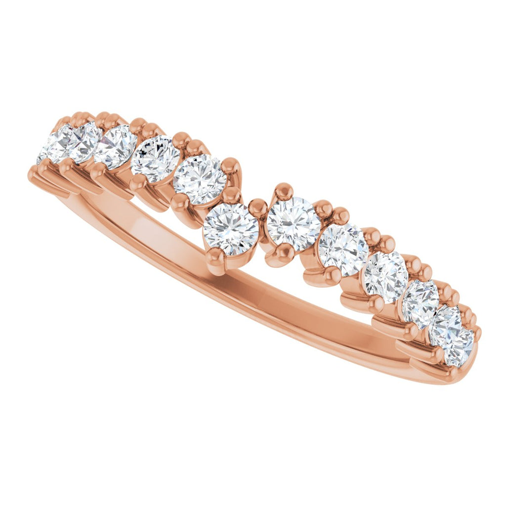 Accented Double-Row Engagement Ring or Band