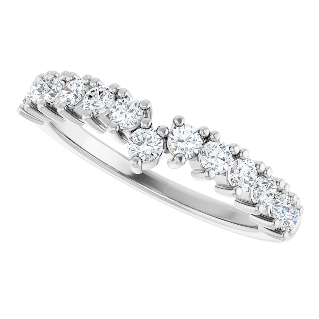 Accented Double-Row Engagement Ring or Band