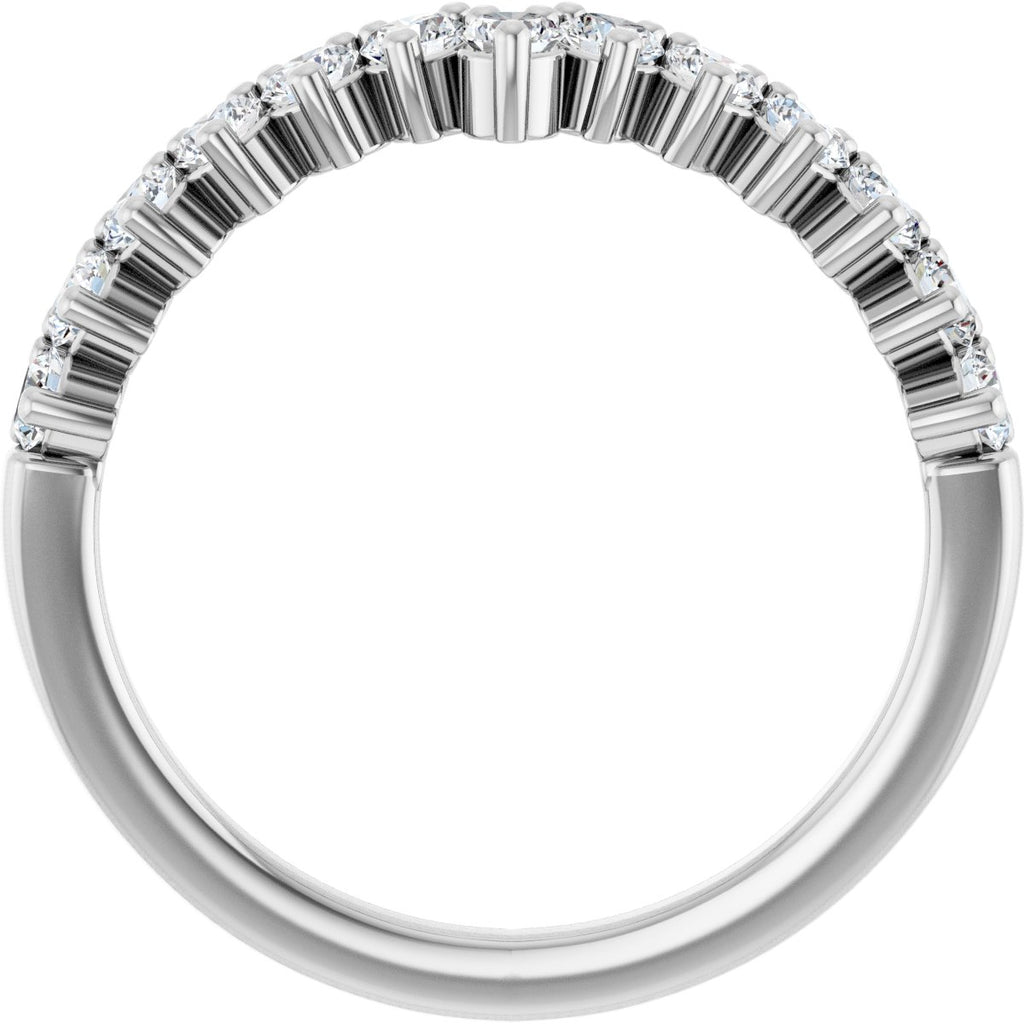 Accented Double-Row Engagement Ring or Band