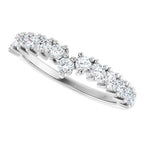 Accented Double-Row Engagement Ring or Band