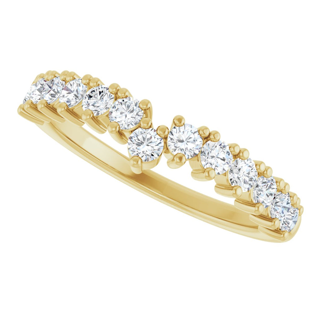 Accented Double-Row Engagement Ring or Band