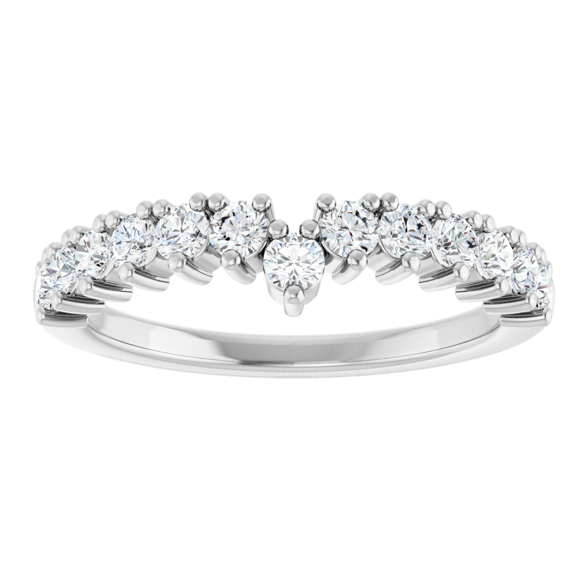Accented Double-Row Engagement Ring or Band