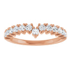 Accented Double-Row Engagement Ring or Band