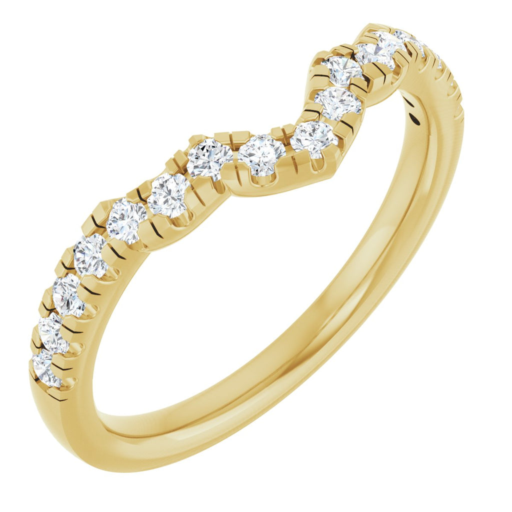 Double Claw-Prong Three-Stone Engagement Ring or Band