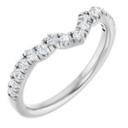 Double Claw-Prong Three-Stone Engagement Ring or Band