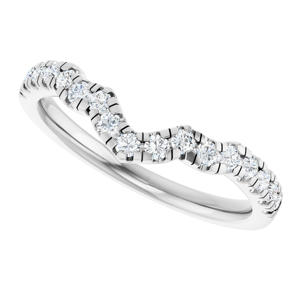 Double Claw-Prong Three-Stone Engagement Ring or Band
