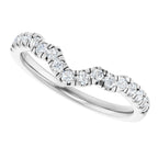 Double Claw-Prong Three-Stone Engagement Ring or Band