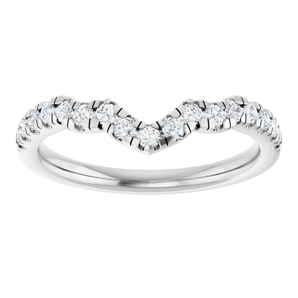 Double Claw-Prong Three-Stone Engagement Ring or Band