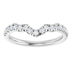 Double Claw-Prong Three-Stone Engagement Ring or Band