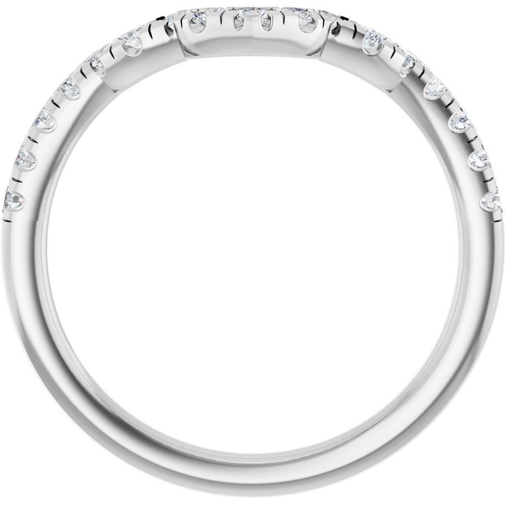 Double Claw-Prong Three-Stone Engagement Ring or Band