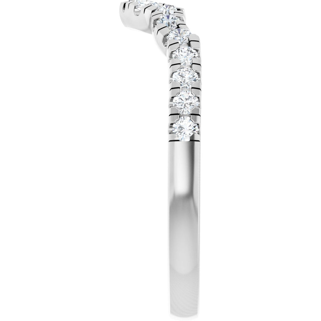 Double Claw-Prong Three-Stone Engagement Ring or Band