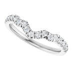Double Claw-Prong Three-Stone Engagement Ring or Band