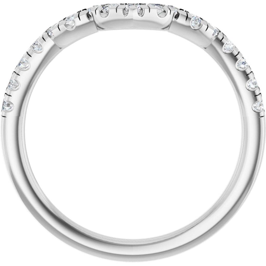 Double Claw-Prong Three-Stone Engagement Ring or Band