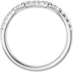 Double Claw-Prong Three-Stone Engagement Ring or Band