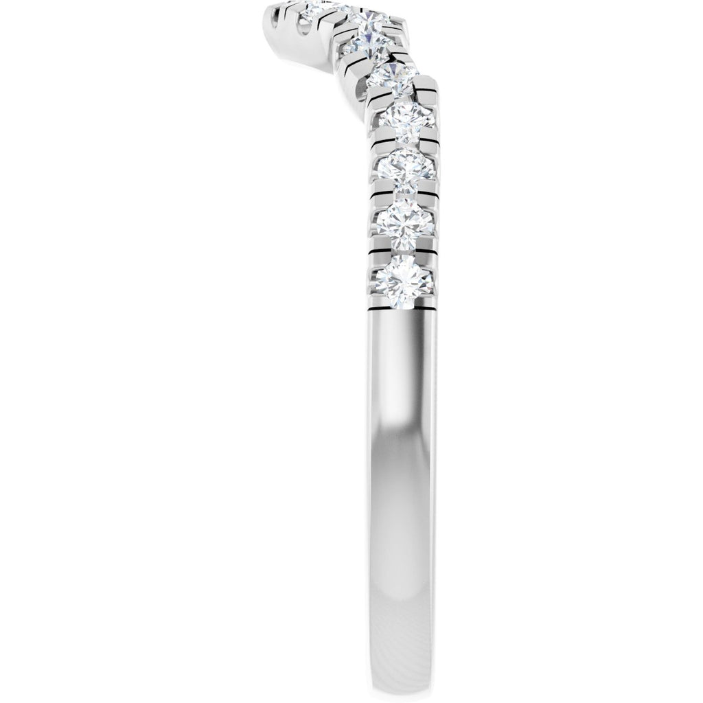 Double Claw-Prong Three-Stone Engagement Ring or Band