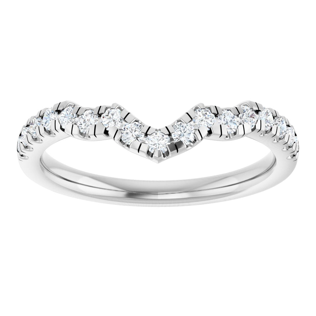 Double Claw-Prong Three-Stone Engagement Ring or Band