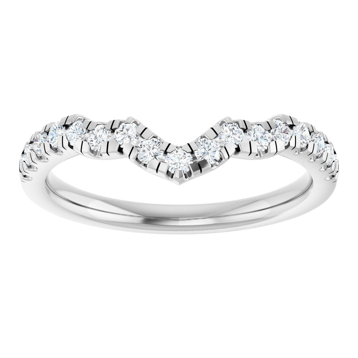 Double Claw-Prong Three-Stone Engagement Ring or Band