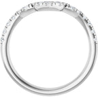 Double Claw-Prong Three-Stone Engagement Ring or Band