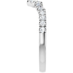 Double Claw-Prong Three-Stone Engagement Ring or Band