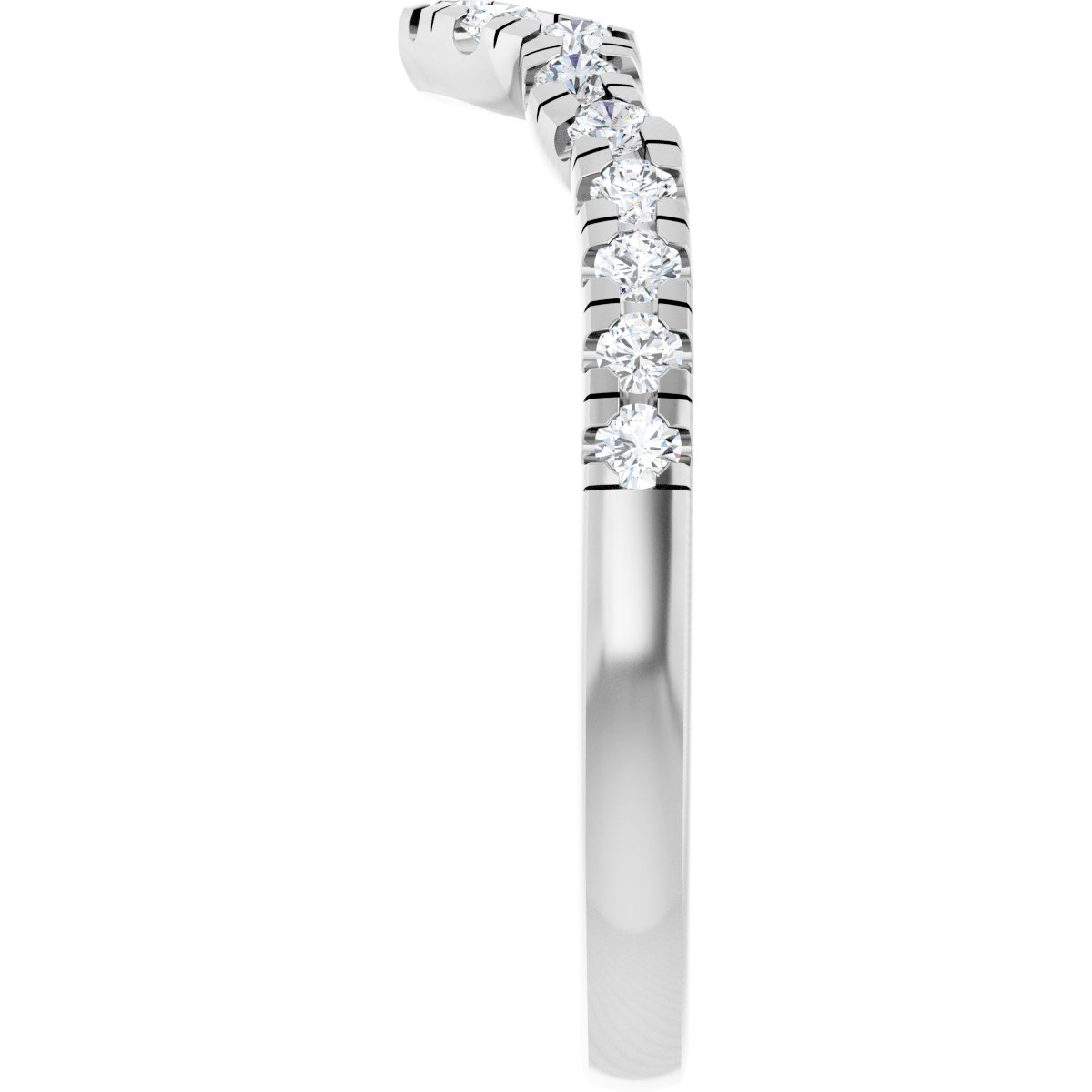 Double Claw-Prong Three-Stone Engagement Ring or Band