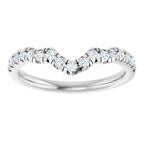 Double Claw-Prong Three-Stone Engagement Ring or Band