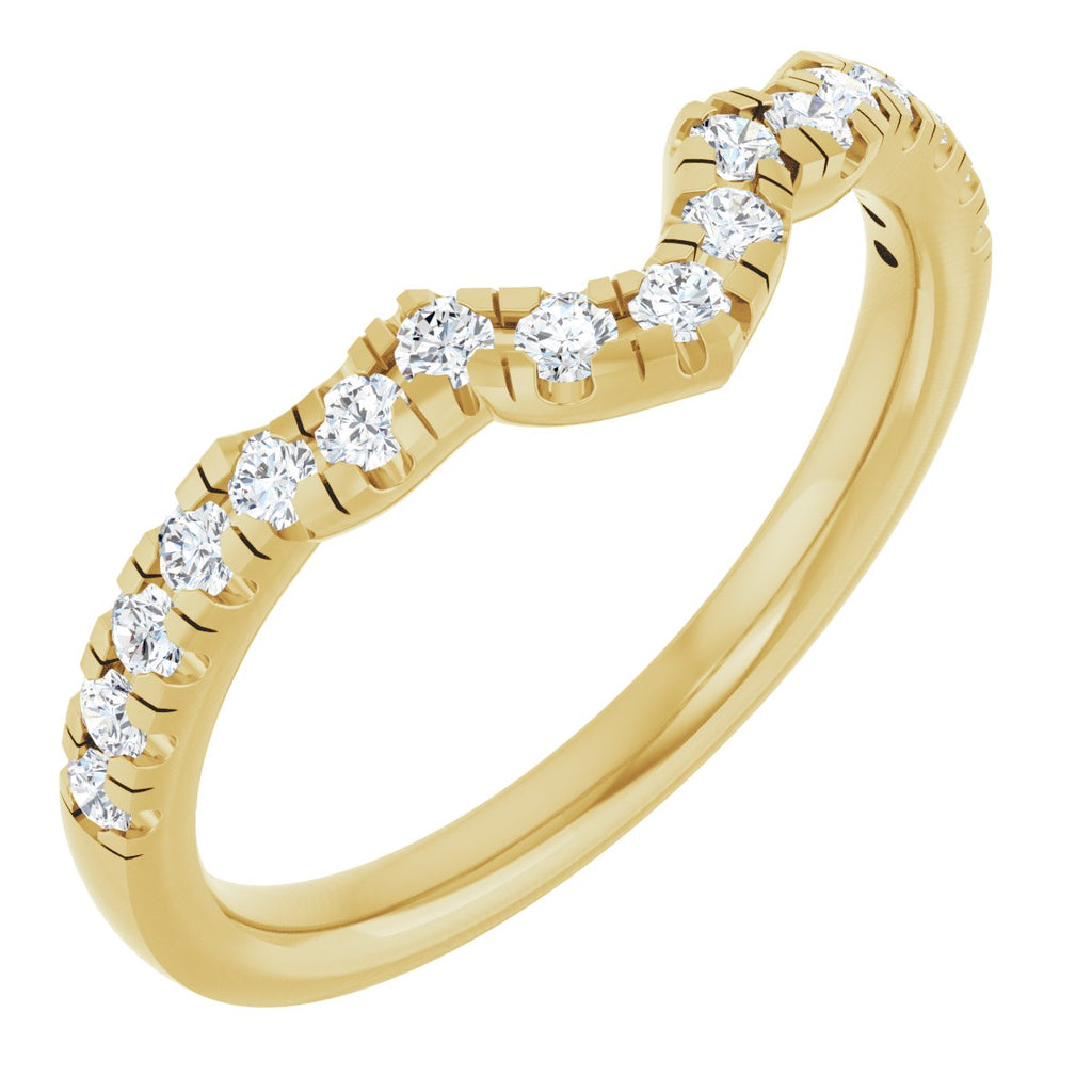 Double Claw-Prong Three-Stone Engagement Ring or Band