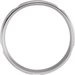 Stepped-Edge Grooved Comfort-Fit Flat Band
