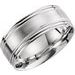 Lightweight Milgrain Grooved Comfort-Fit Flat Band