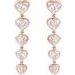 Lab-Grown Diamond Heart Earrings