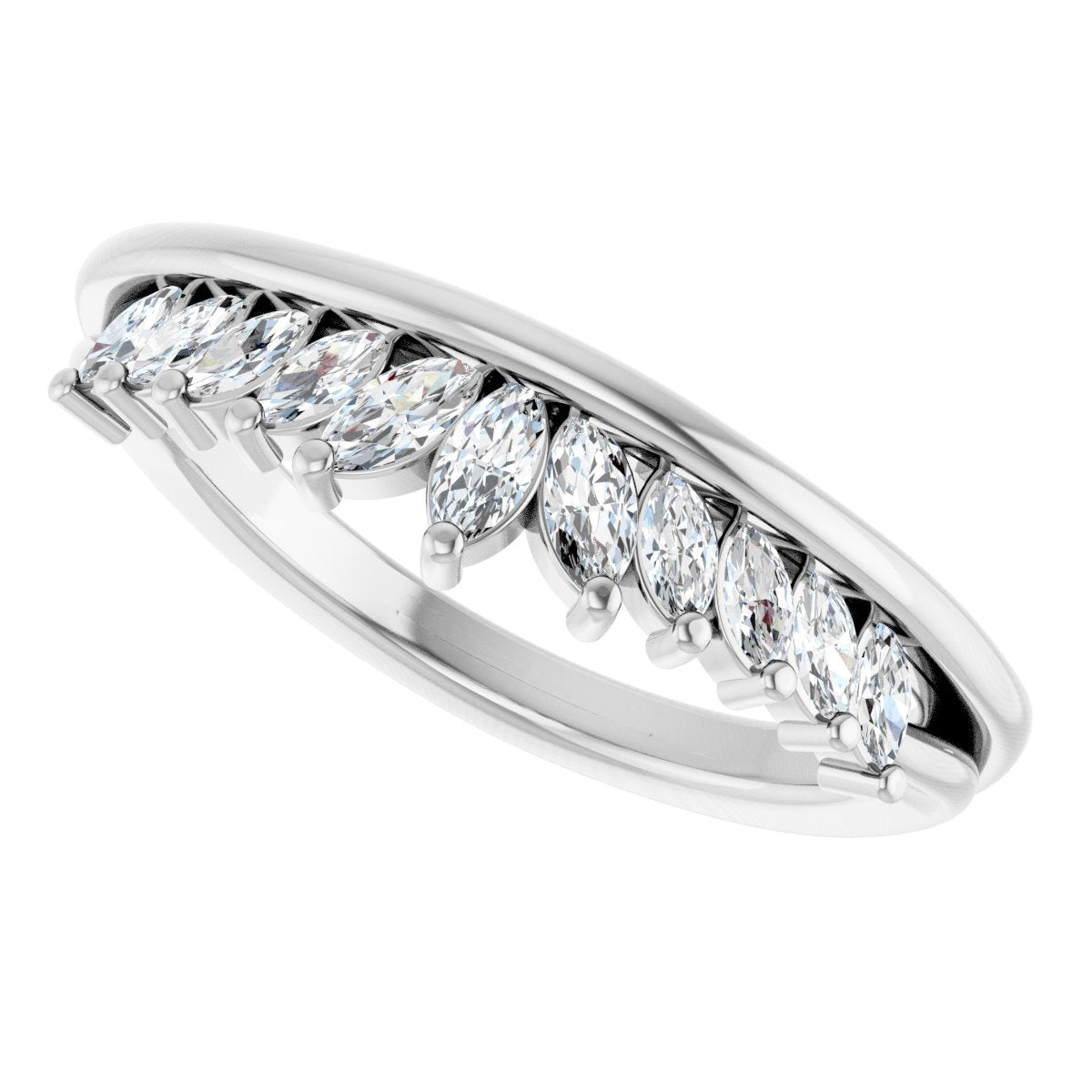 Accented Engagement Ring or Band