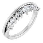 Accented Engagement Ring or Band