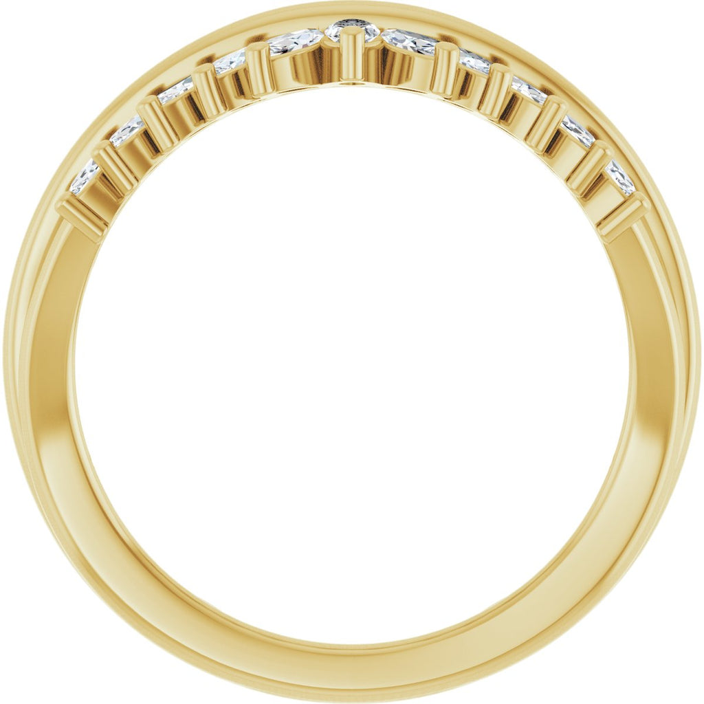 Accented Engagement Ring or Band