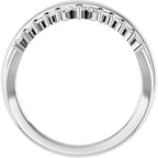 Accented Engagement Ring or Band
