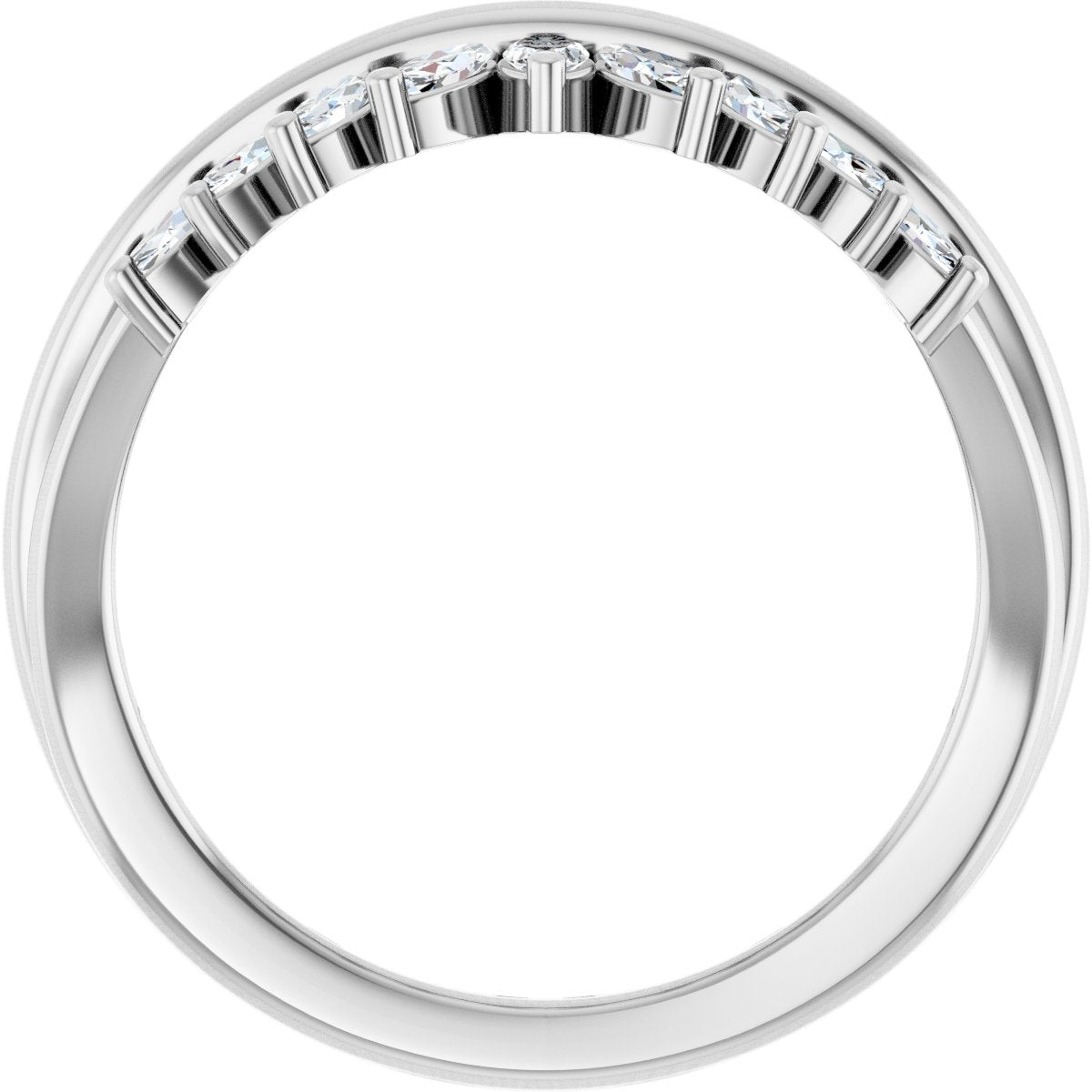 Accented Engagement Ring or Band
