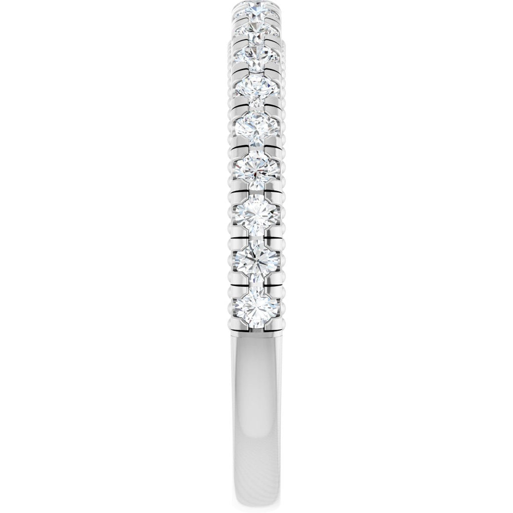 Claw-Prong Hidden Halo-Style Engagement Ring or Band