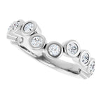 Bezel-Set Accented Engagement Ring or Band
