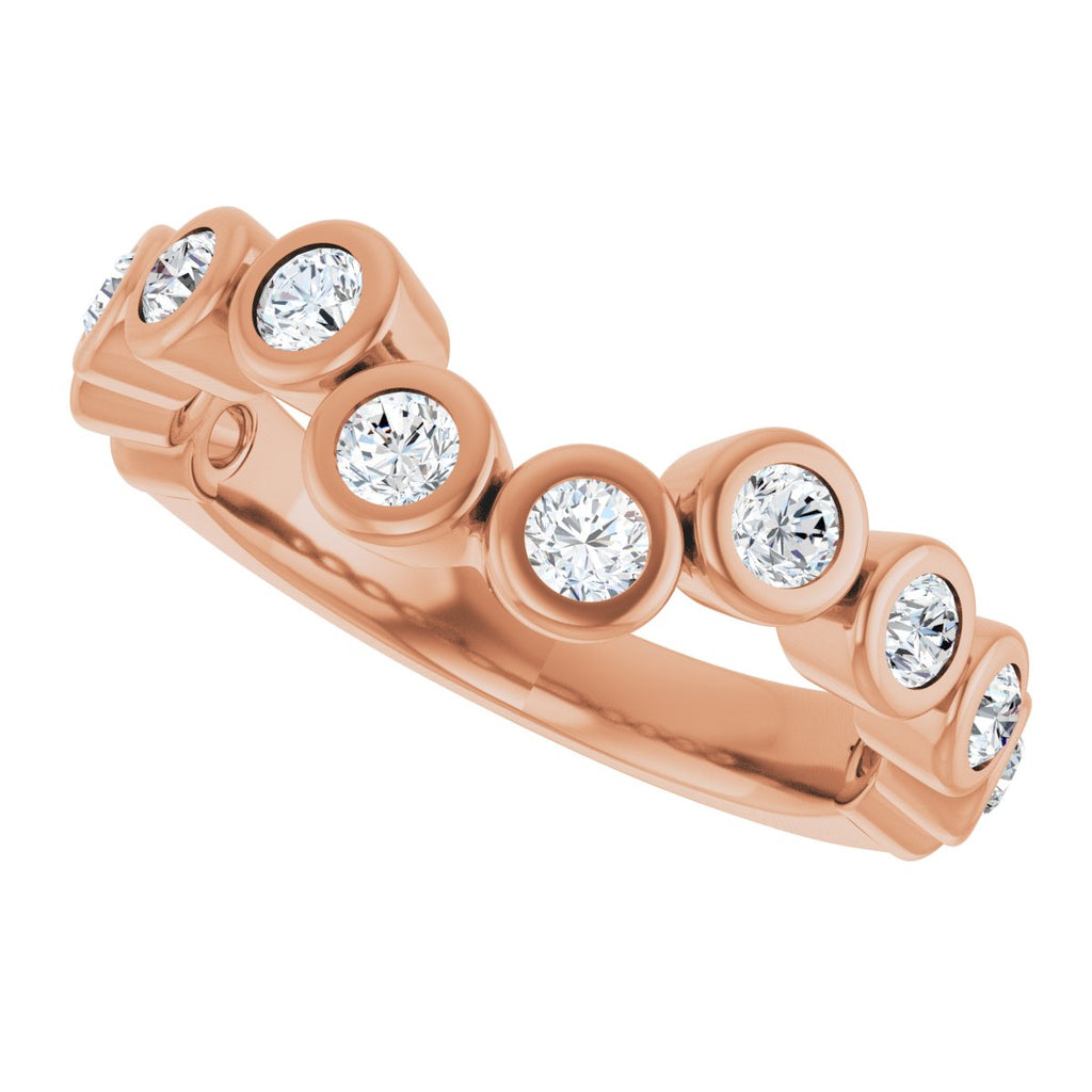 Bezel-Set Accented Engagement Ring or Band