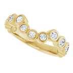 Bezel-Set Accented Engagement Ring or Band