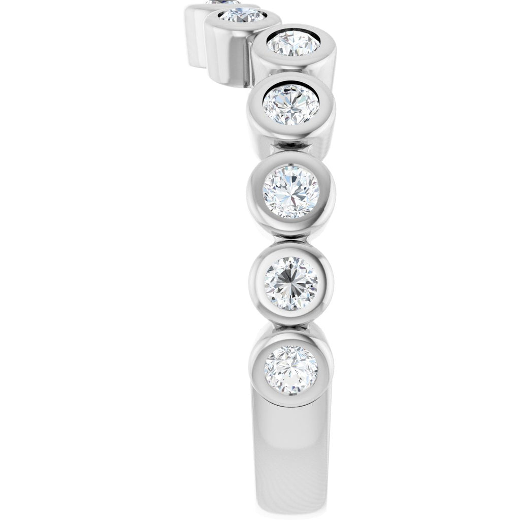 Bezel-Set Accented Engagement Ring or Band