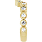 Bezel-Set Accented Engagement Ring or Band