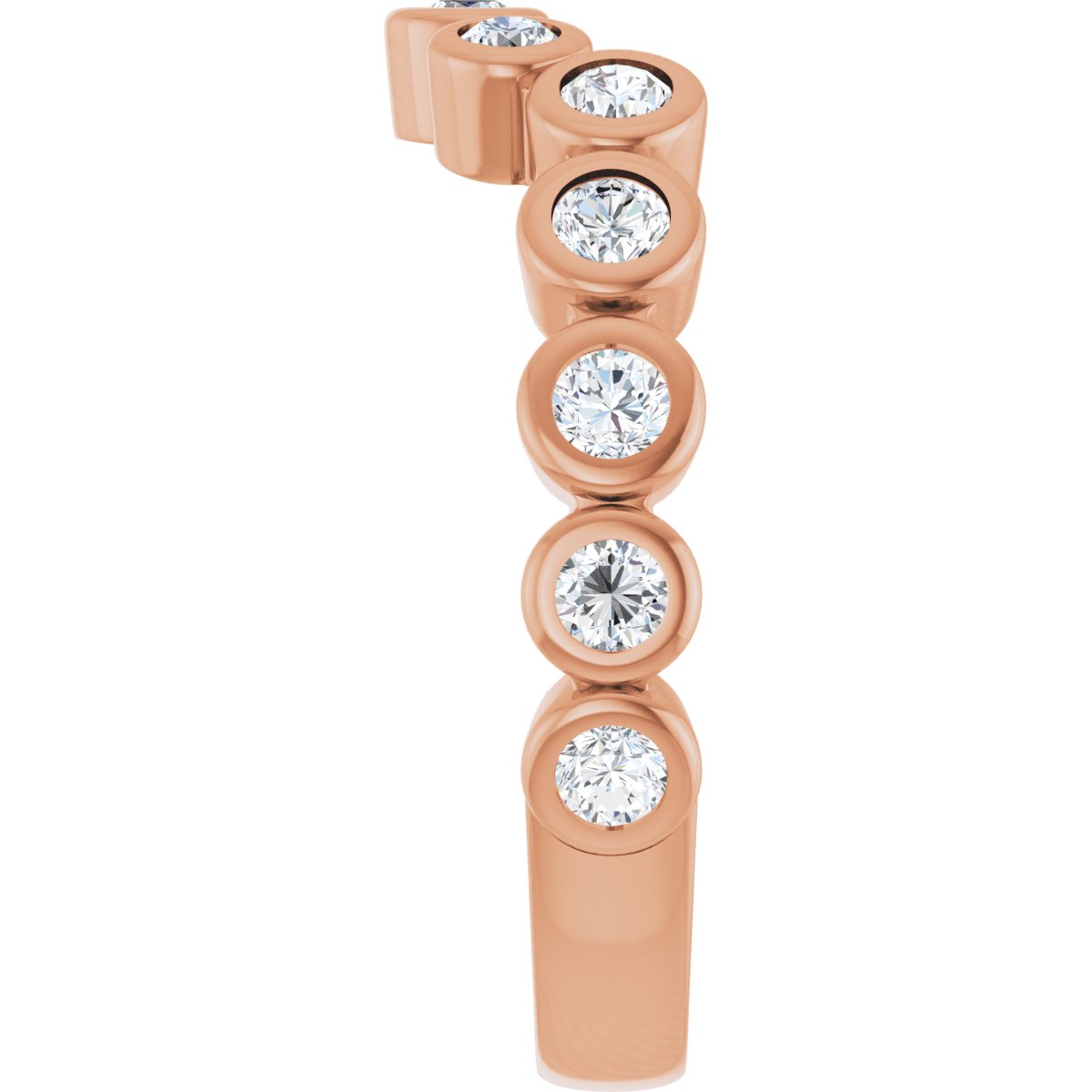 Bezel-Set Accented Engagement Ring or Band