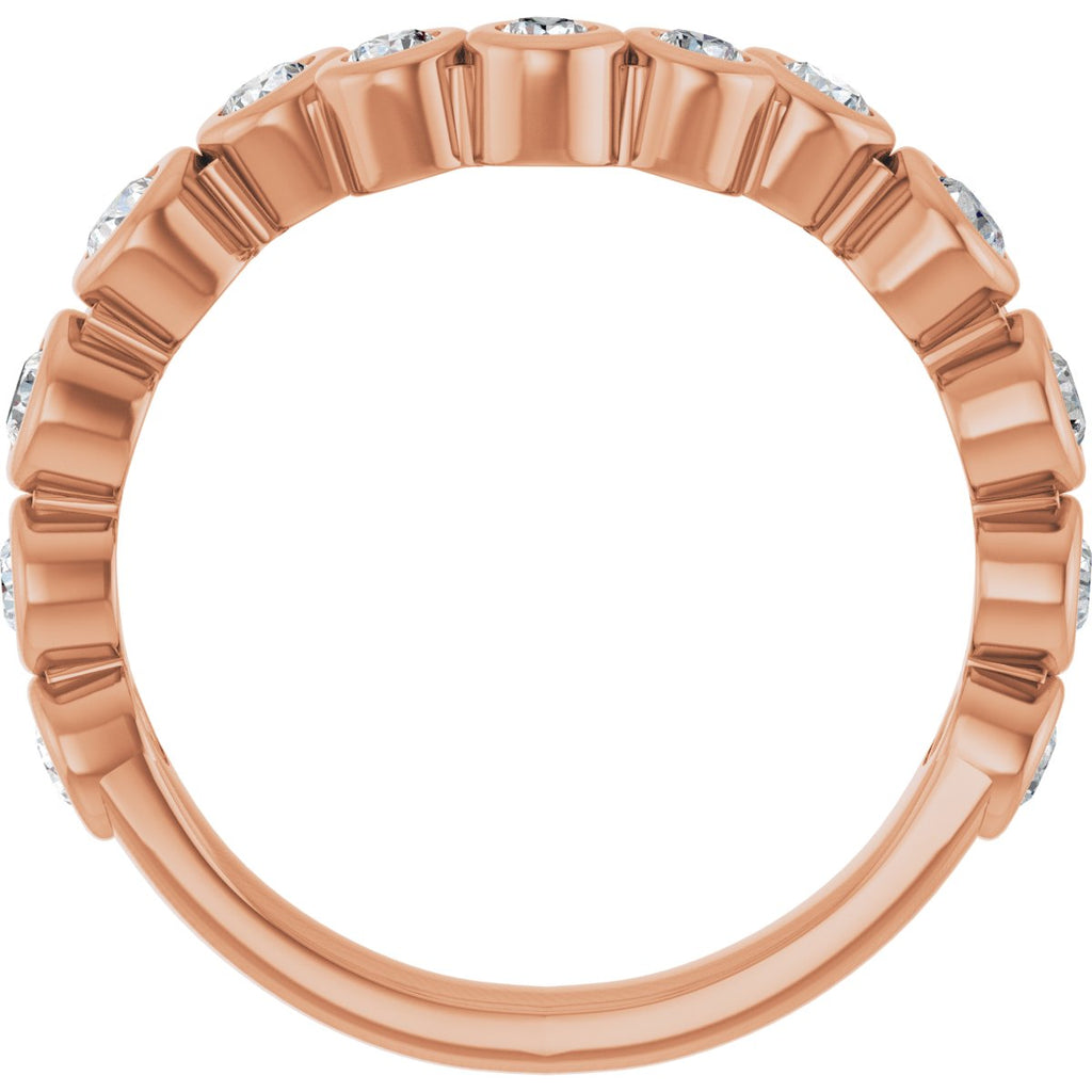 Bezel-Set Accented Engagement Ring or Band