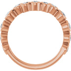 Bezel-Set Accented Engagement Ring or Band