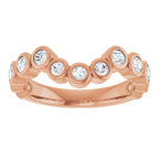 Bezel-Set Accented Engagement Ring or Band