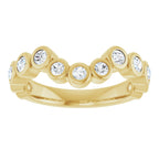 Bezel-Set Accented Engagement Ring or Band