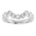Bezel-Set Accented Engagement Ring or Band