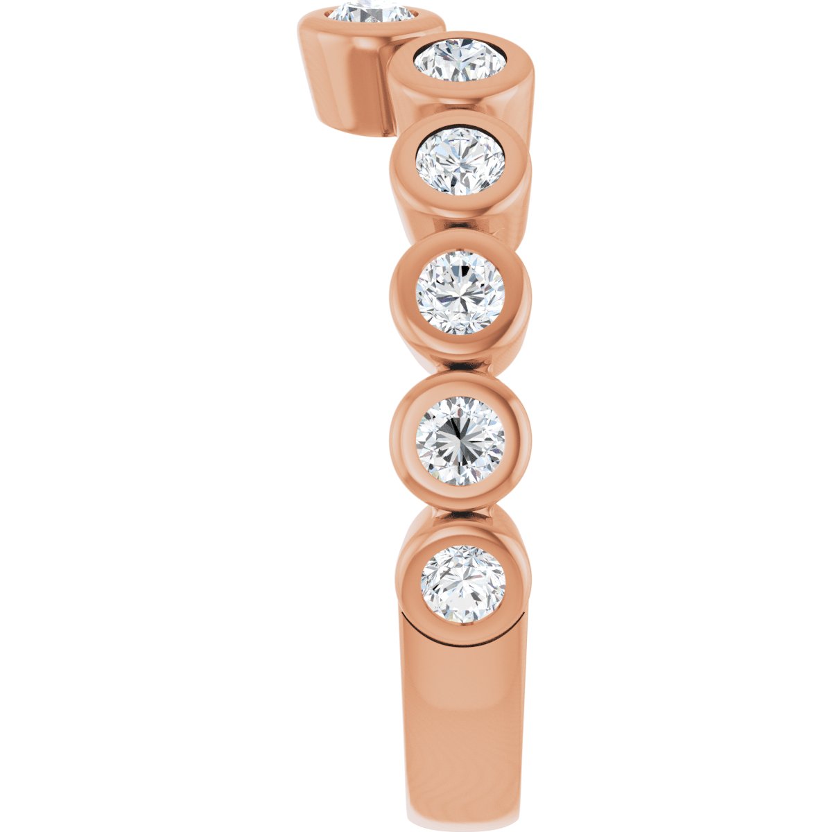 Bezel-Set Accented Engagement Ring or Band